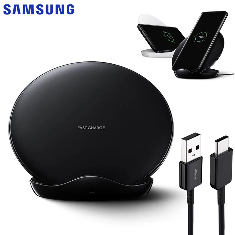 Оригинальное Беспроводное зарядное устройство samsung EP-5100 быстрое зарядное устройство для S9 Plus G9650 S10+ Galaxy S9 G9600 S8 Plus S10 Note 10 Note 9 Note 8