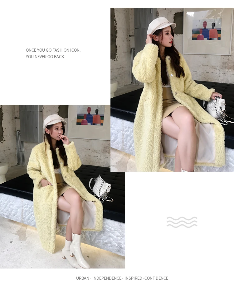 Winter Women Thick Warm Long Faux Fur Coat Female Brand High Quality Fluffy Fur Jacket Plus Size Loose Parkas teddy coat LY711