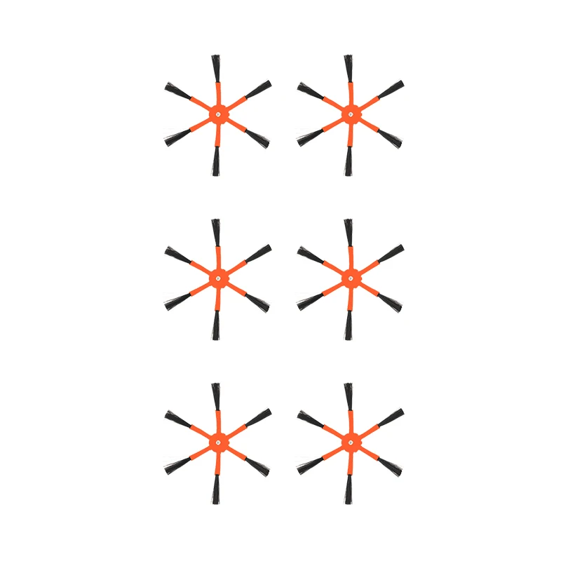 

6PCS 6-Arm Side Brush Filter Suitable for Xiaomi Vacuum 2 Roborock S50 for Xiaomi Roborock Mi Robot Parts Filters