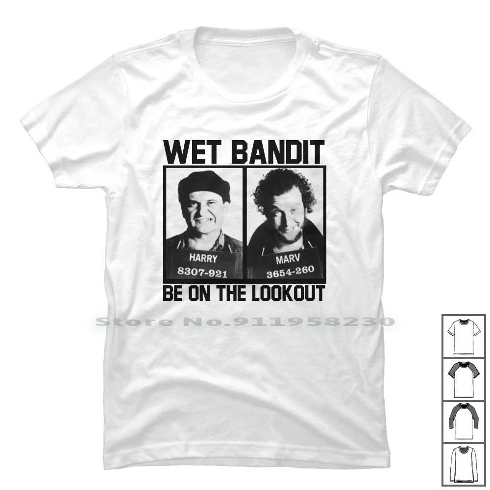 Футболка Wet Bandit из 100% хлопка футболка Kevin Harry Alone Band One Ban We Ba | Мужская одежда