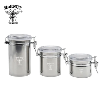 

Hornet 3 Size Stainless Steel Moisture Tank MoistureProof Jar Tobacco Storage Eco-friendly Foods Storage Jar
