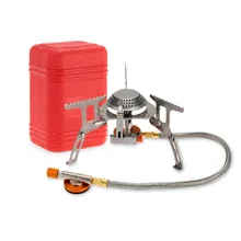 

Mini Camping Titanium Stove FMS-117T Ultralight Outdoor Camping Hiking Stoves Lightweight Travel Gas Furnace Portable Gas Burner