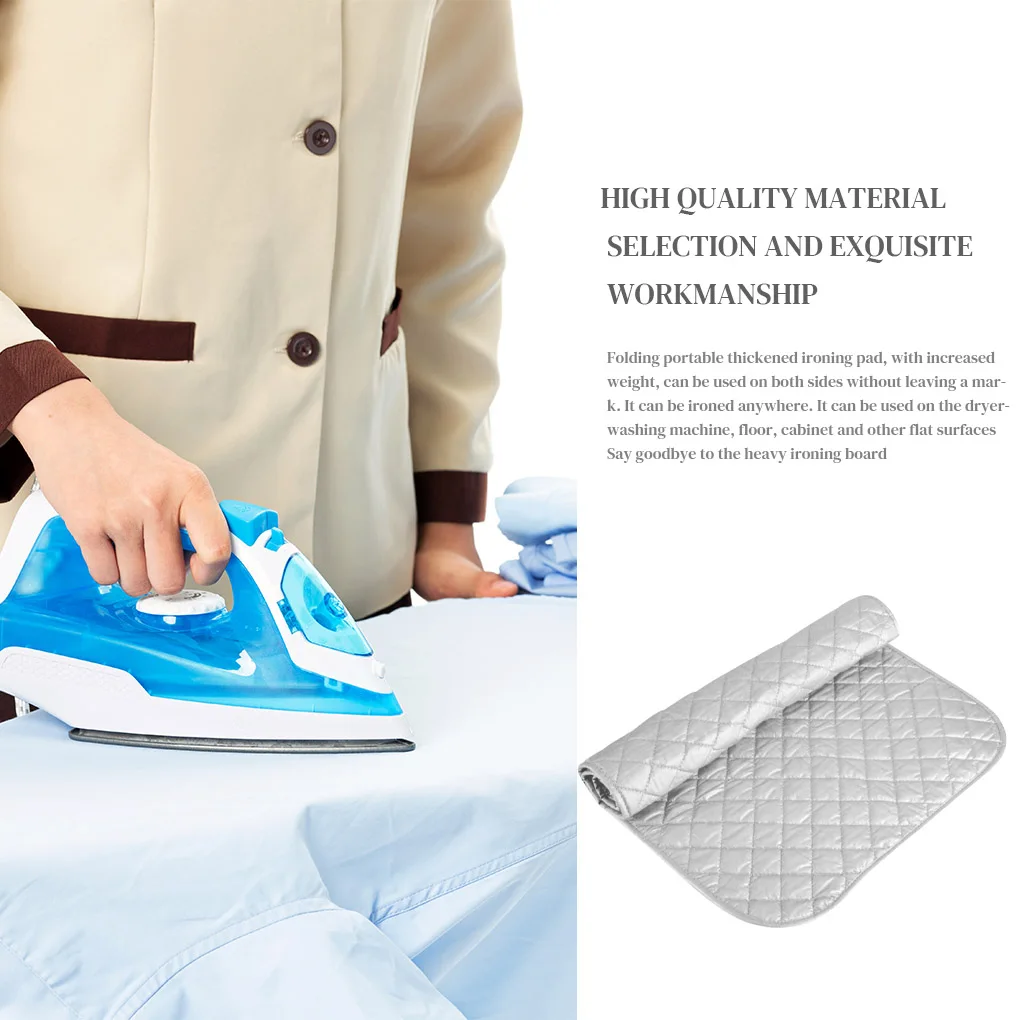 Ironing Mat Heat Resistant Pad Non Slip Cotton Board Portable Travel