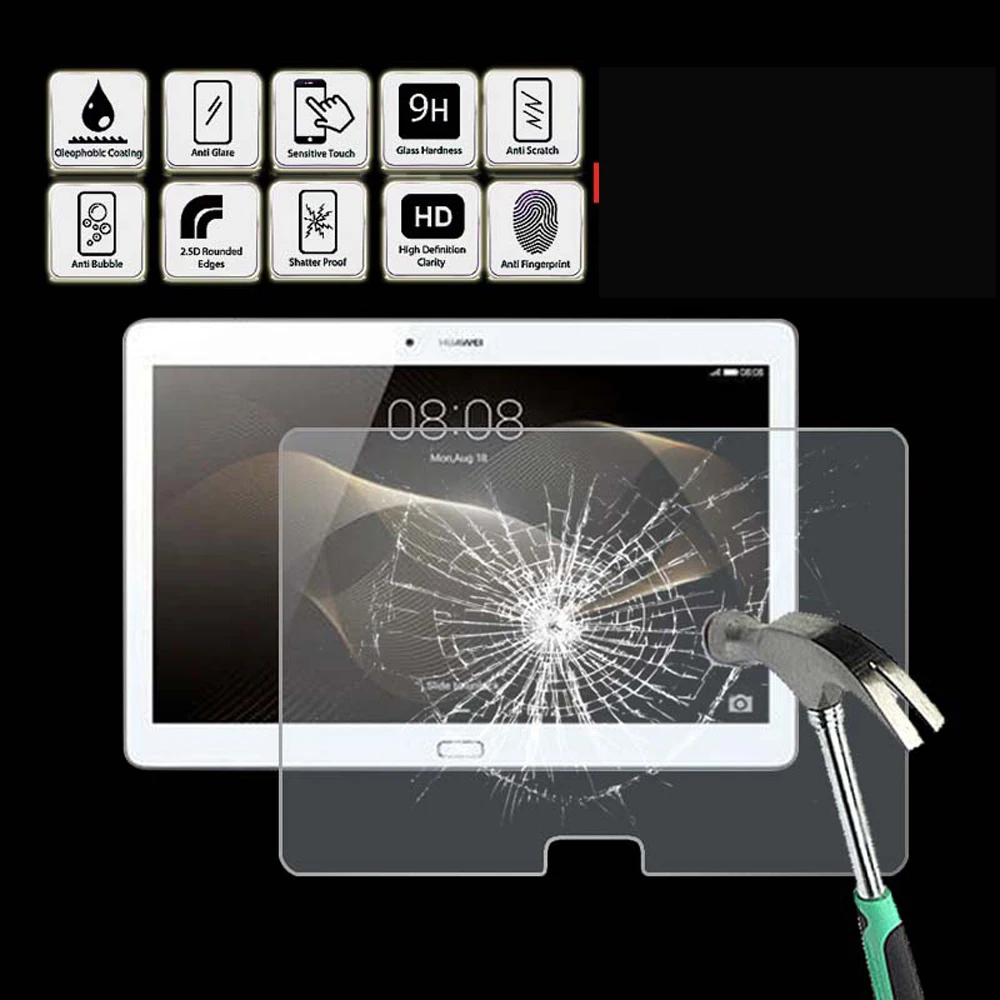 

For Huawei MediaPad M2 10 Tablet Ultra Clear Tempered Glass Screen Protector Anti Fingerprint Proective Film