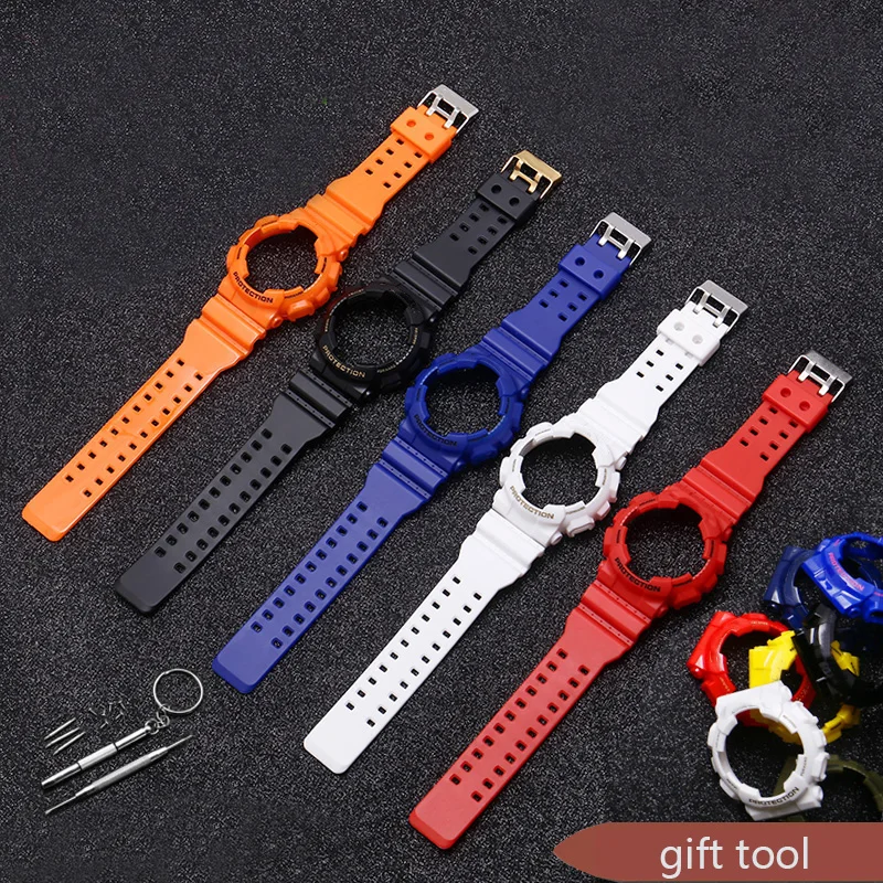 Сменный ремешок для Casio G SHOCK GA GD 110 120 резиновый полимерный чехол часов глянцевый матовый мужской