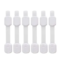 Serrure de sécurité multifonction pour enfants, 5 pièces/lot, réglable, Anti ouverture, pour armoire, réfrigérateur, toilettes, Protection pour bébé 