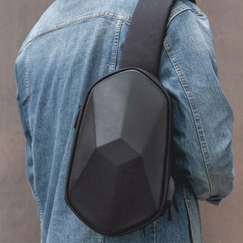Xiaomi рюкзак Mijia BEBORN Polyhedron сумка Водонепроницаемый рюкзак в порту для мальчиков и девочек шоппинг в поясе Досуг PU сумка