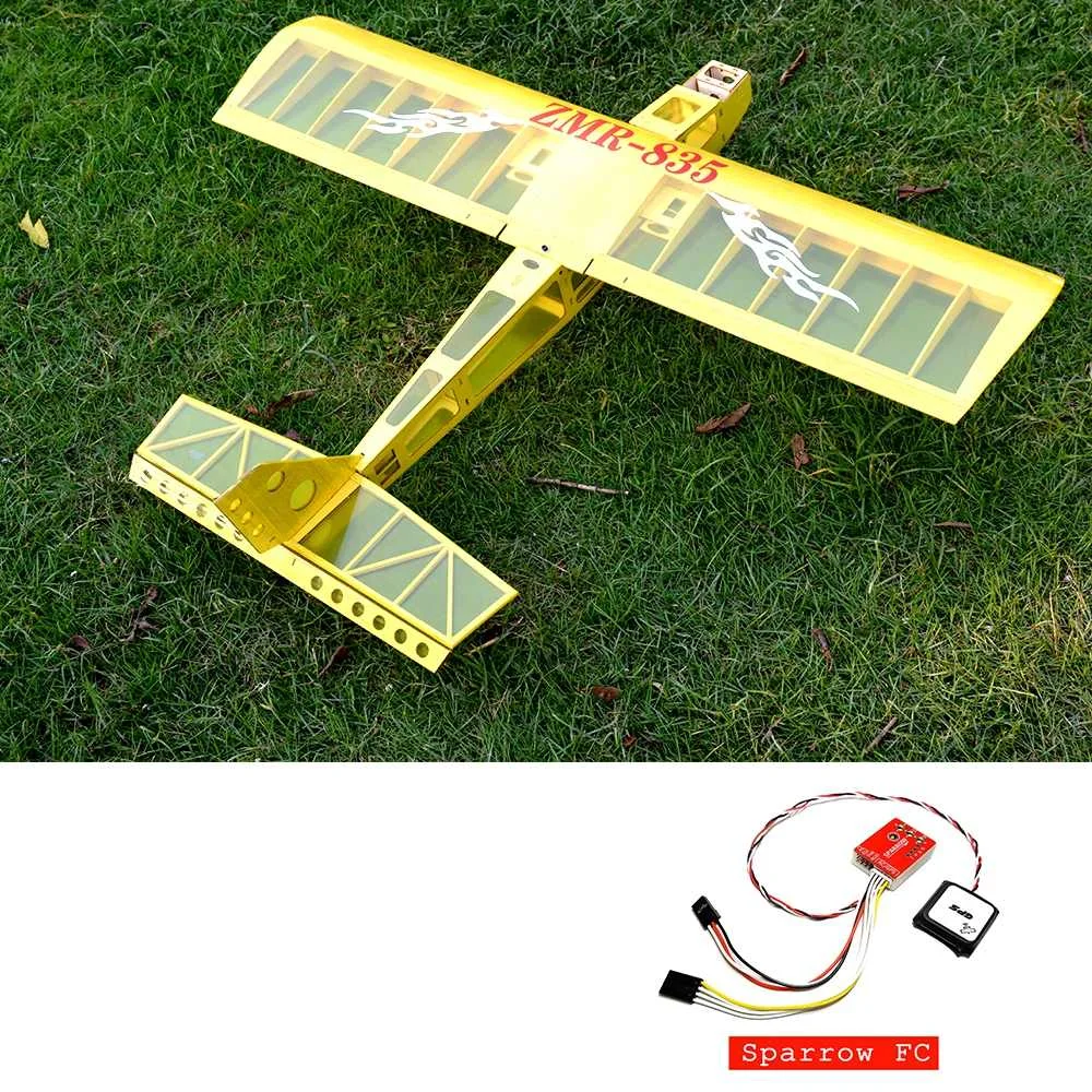 ZMR835 ZMR-835 835 мм Wingsplan Balsa дерево RC самолет комплект/PNP с gps Воробей Полетный контроллер фиксированное крыло самолета