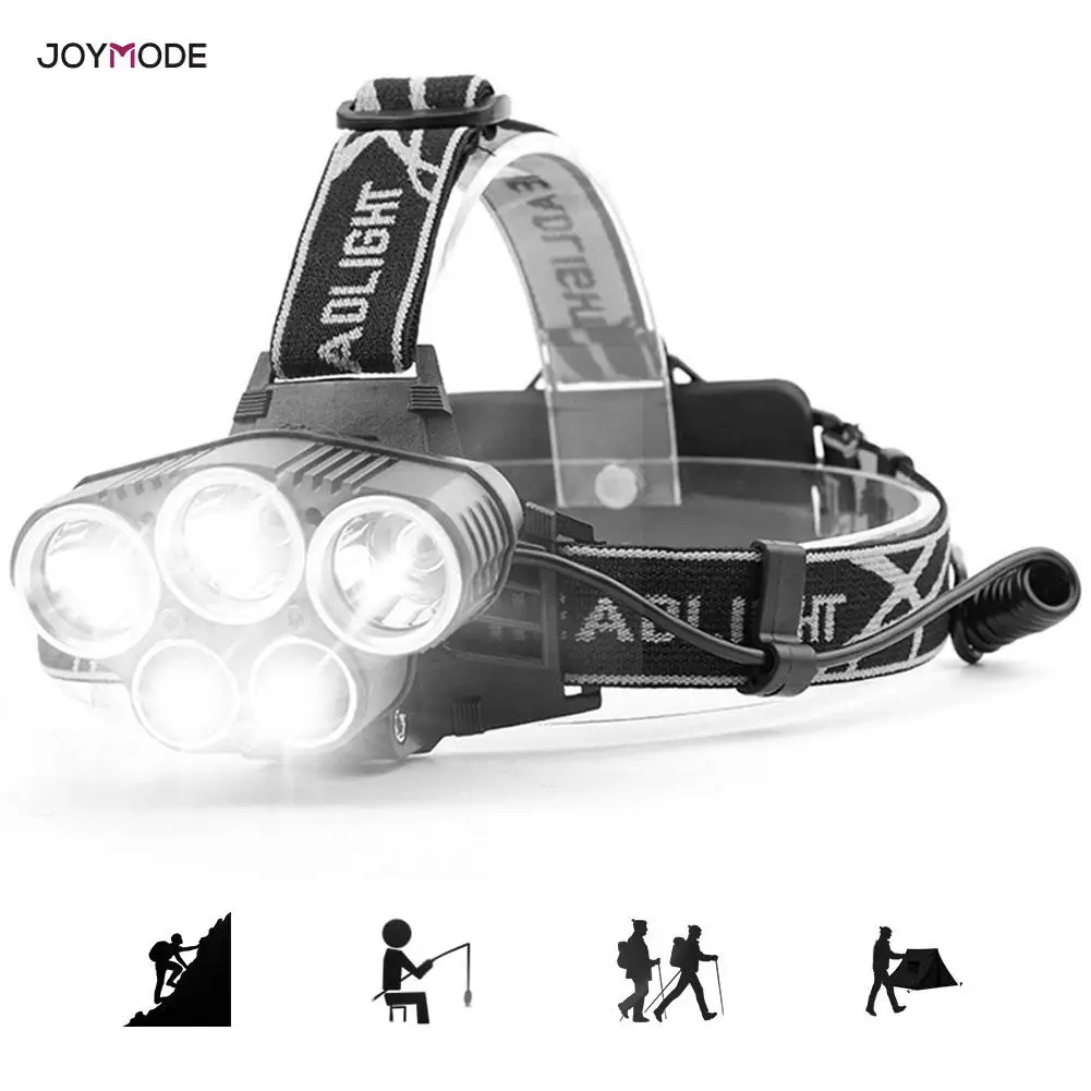 

JOYMODE LED Headlamp High Lumen 3000LM 3/5 LED Light Ultra Bright Headlight Rechargeable Flashlight Waterproof Fishing Hunting