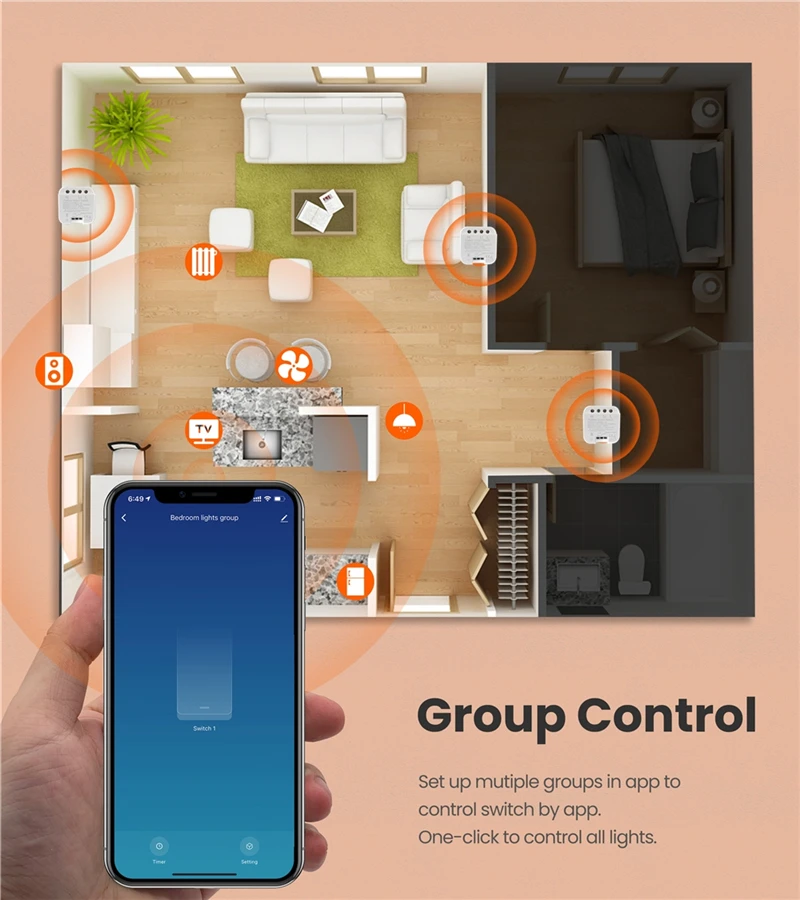 diy com botao de apertar controle tuya 04