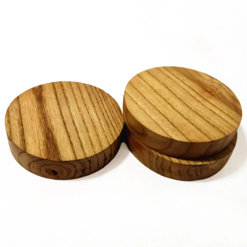 3pcs Diameter 150mm Thickness15mm Elm Round Wood Piece Classical