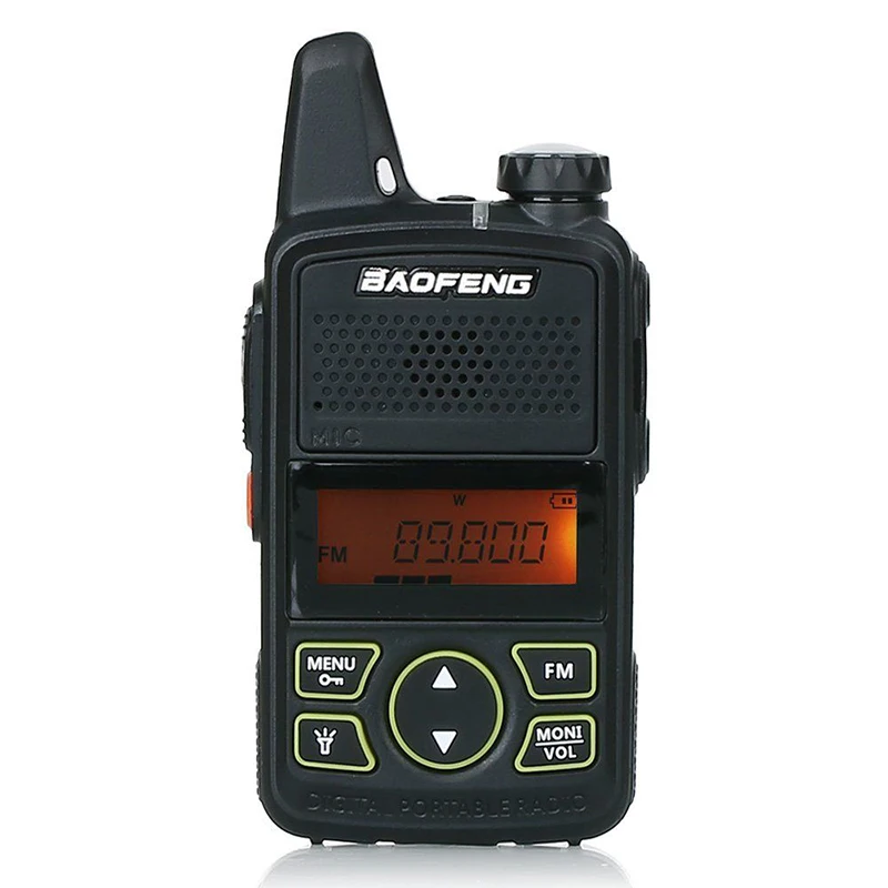 2 × 2-Way радио BF-T1 Walkie Talkie Mini Long Range FM UHF 400-470MHz US EU штекер приемный ток: ≤380m A
