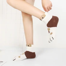 1 пара, женские носки, Осень-зима, милые, мягкие, для взрослых, 3D, на каждый день, из смешанного хлопка, с рисунком кота, эластичные, модные