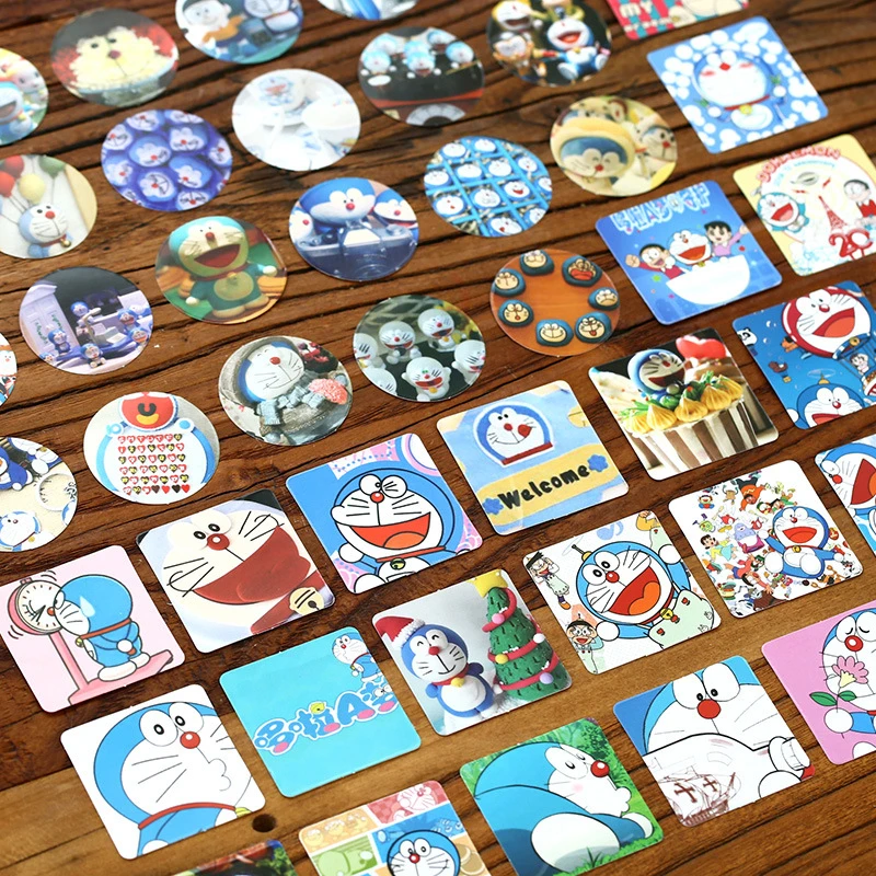 2019 милый Doraemon цветок ретро плакаты бумажные наклейки украшения Diy Ablum дневник в
