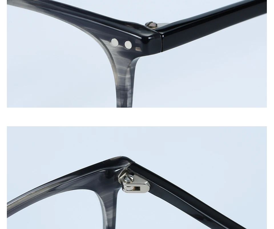 ZENOTTIC Transparent Glasses Frame Men Prescription Glasses Lenses Acetate Glasses Man Frames Optical Myopia Eyeglasses (10)