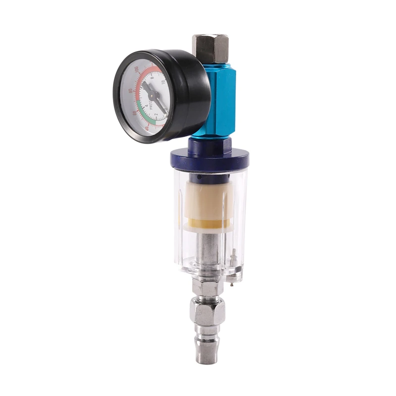 

1/4 Inch Air Pressure Regulator Aluminum Alloy Spray Pressure Gauge Regulator Water Trap Filter Pneumatic Tool