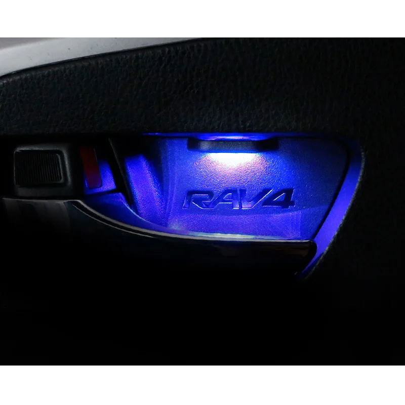 Lsrtw2017 водить автомобиль Межкомнатная дверь атмосфера светильник для toyota rav4 2013 - Название цвета: dark blue