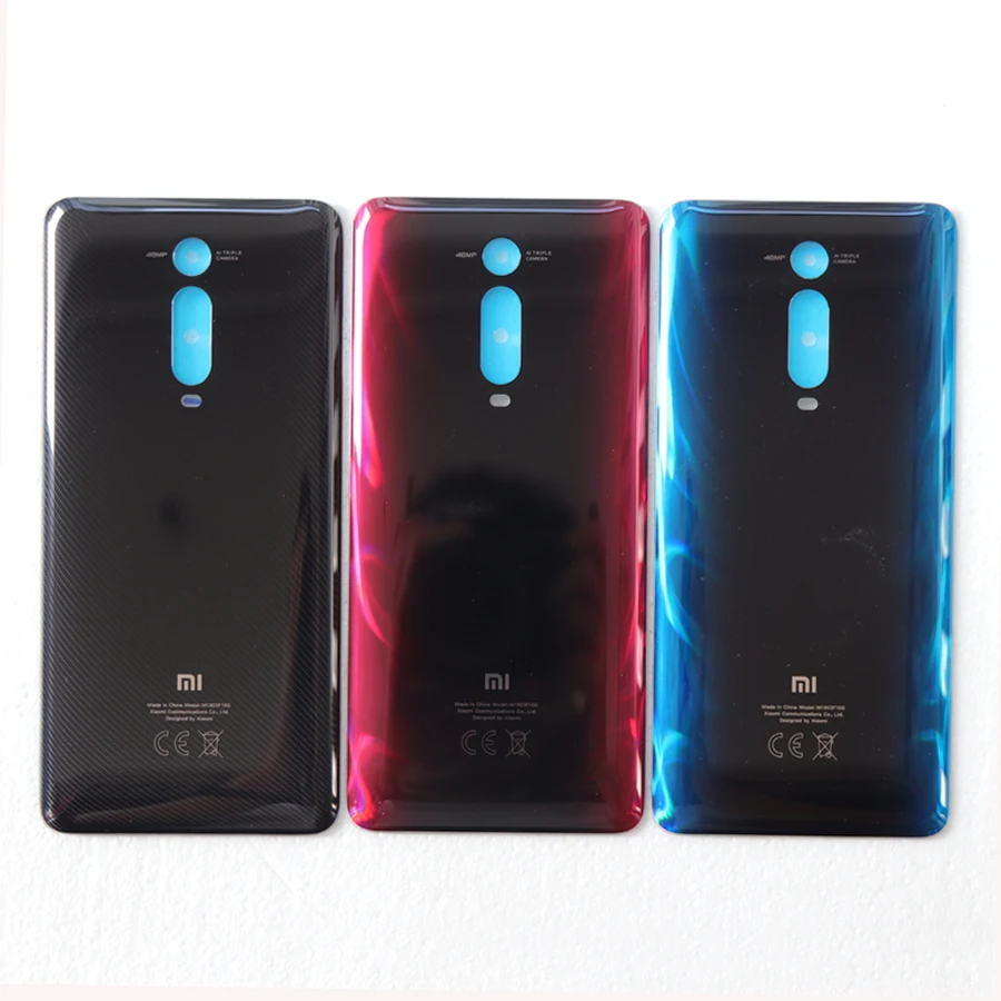 Чехол для батареи Задняя стеклянная панель для Xiaomi mi 9T mi 9T Крышка для батареи задняя дверь Чехол карбоновый черный