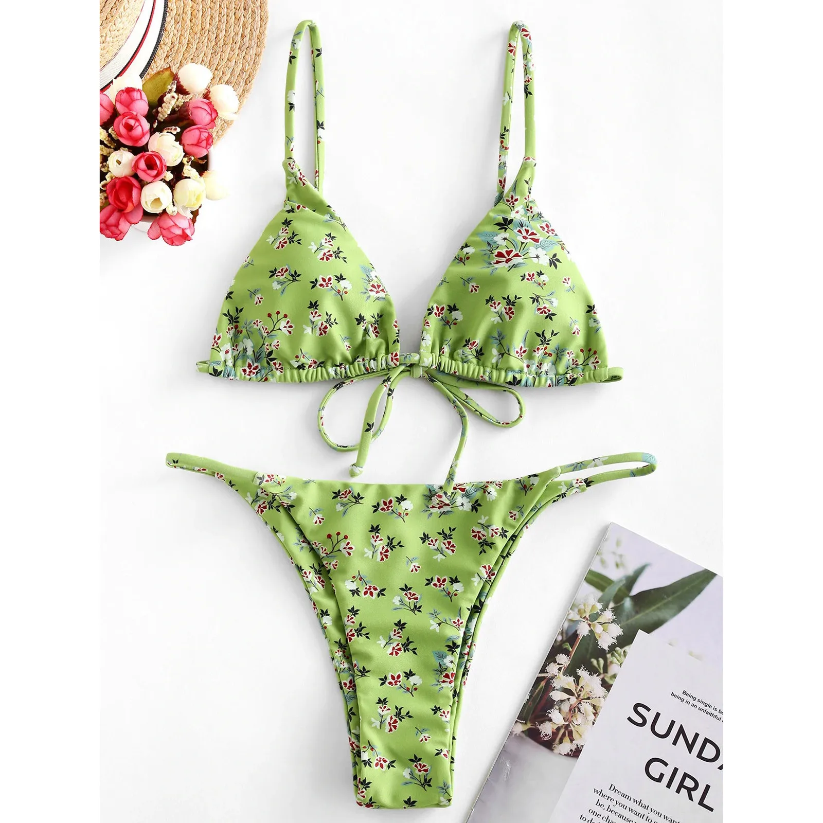Women Bikini Sets Women Bandeau Bandage Bikini Set