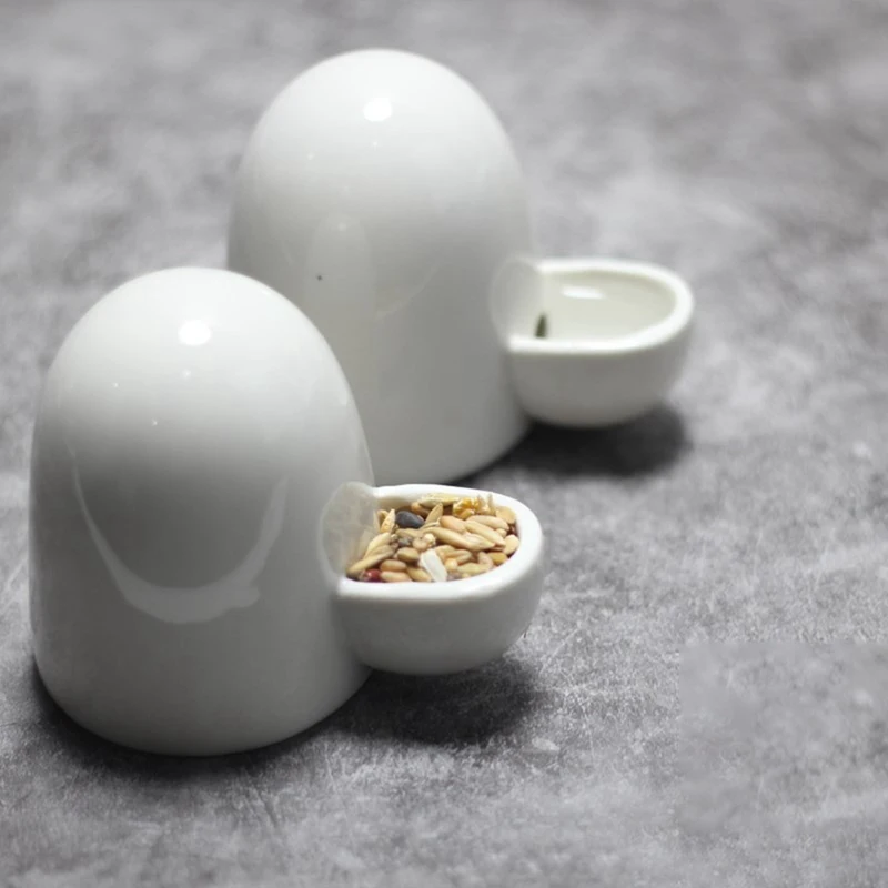 

Small Animal Automatic Ceramic Water Bottle Silent Little Pet Drinking Bottle Food Dispenser For Bird/Hedgehog/Hamster