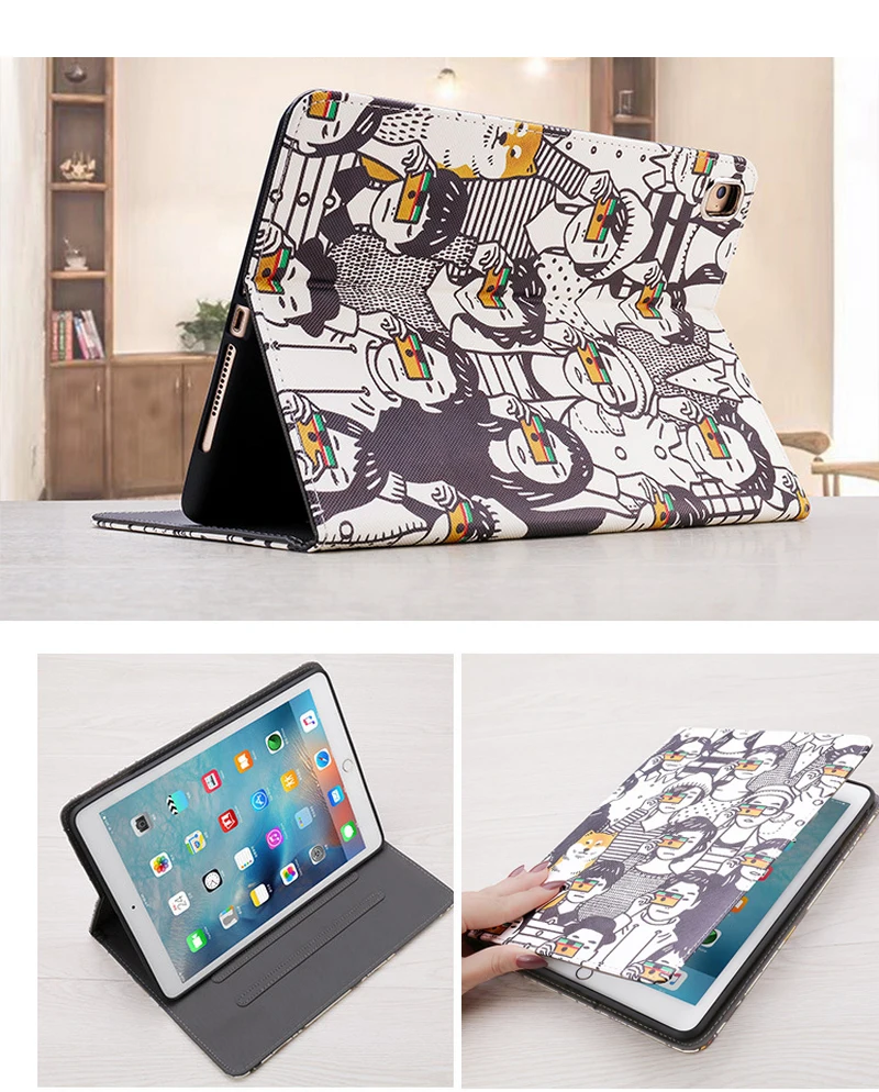 Для Apple iPad Pro 11 дюймов смарт Wake кожаный мягкий ТПУ чехол с рисунком из мультфильма для планшета защитный чехол s+ подарки