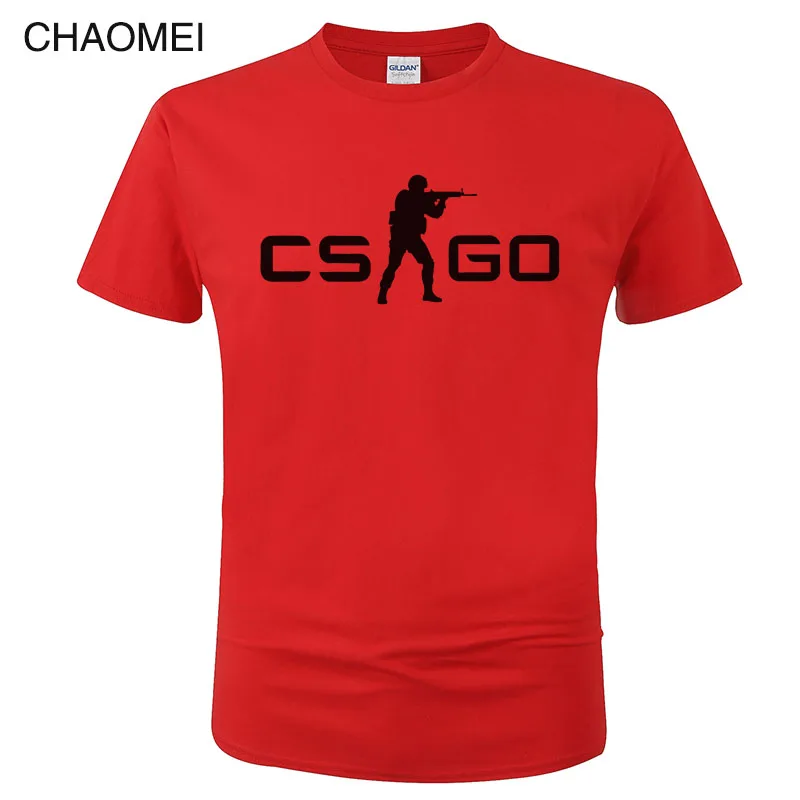 Игра CS GO Футболка мужская летняя футболка csgo высокое качество мужские футболки, брендовая одежда хип хоп топы Homme футболка C105 - Цвет: 9