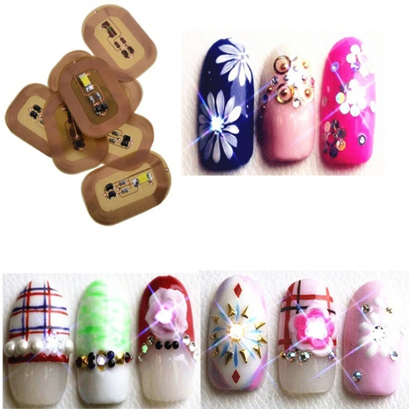 Women Art Tips Stickers DIY Phone LED Light Party Decor Tips phone led light stickers