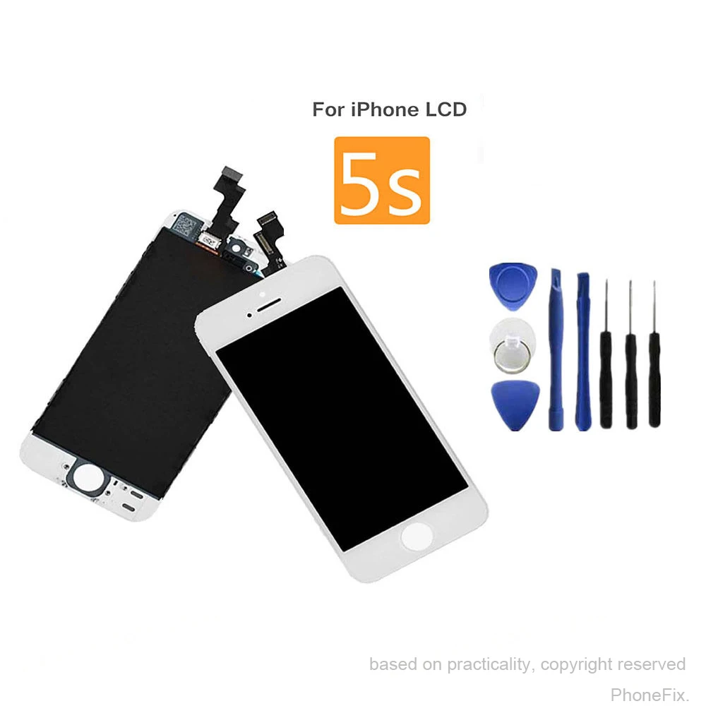 AAA + качественный ЖК-дисплей Замена сенсорного экрана для iPhone 5 5c 5S без битых