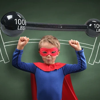 

1set PVC Inflatable Dumbbell Bodybuilding Exercise Equipment Toys for Children Equipment Toys Children Performance Props