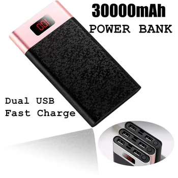 

Power Bank 30000mAh Powerbank External Battery Portable Fast Charger for All Smartphone Charger Bank Waterproof