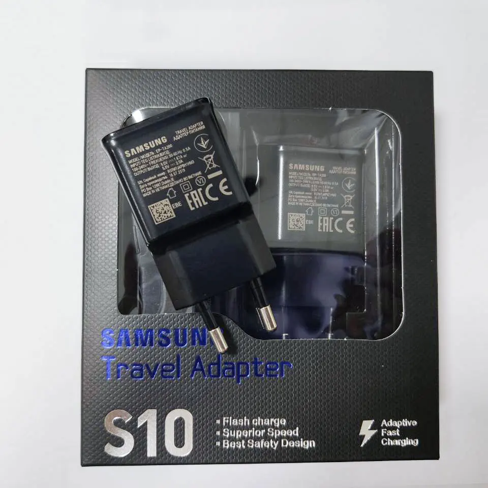 Samsung S10 быстрое зарядное устройство USB адаптер питания 9V 1 67 A Быстрая зарядка type C
