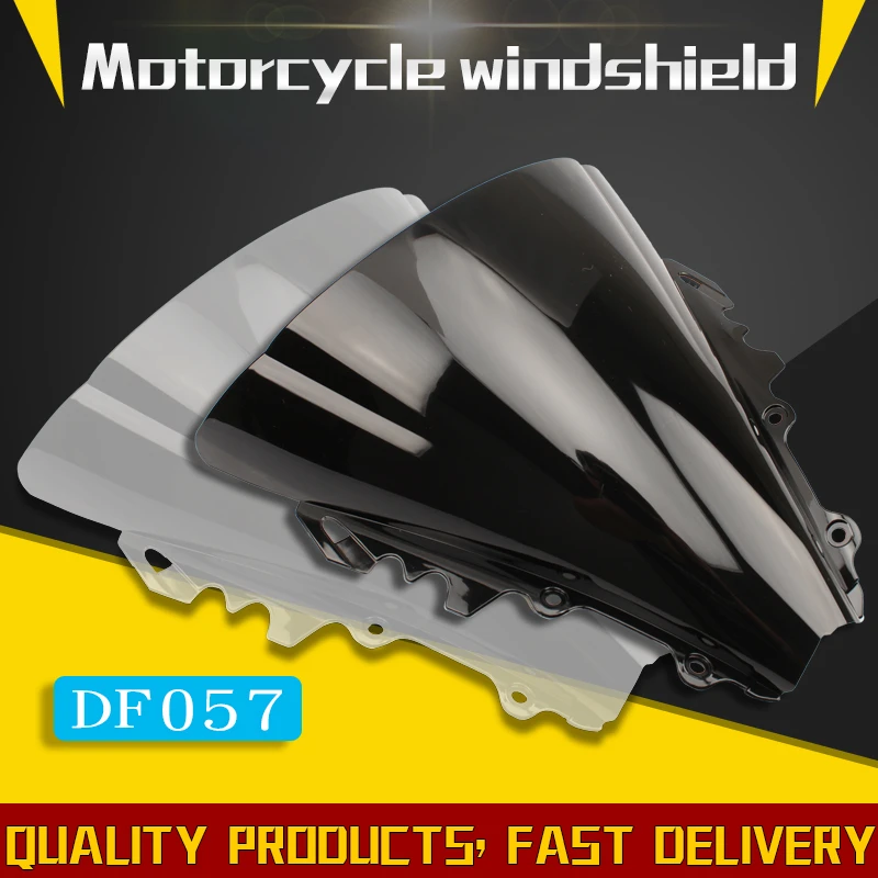 Для Yamaha YZF600 r6 2006 2007 черно-белое тонированное ветровое стекло лобовое стекло двойной пузырь YZF 600 yzf r6 06 07 CC