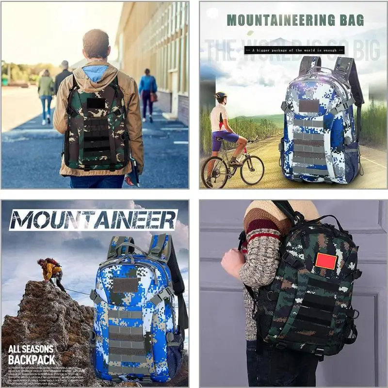Nylon Waterproof Hiking Backpacks Large Capacity Rucksack Climbing Knapsack