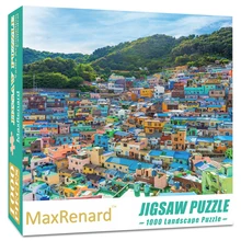 MaxRenard – Puzzle de 50x70cm, 1000 pièces à assembler, image de paysage Van Gogh, jeu de cerveau en papier, cadeaux pour adultes