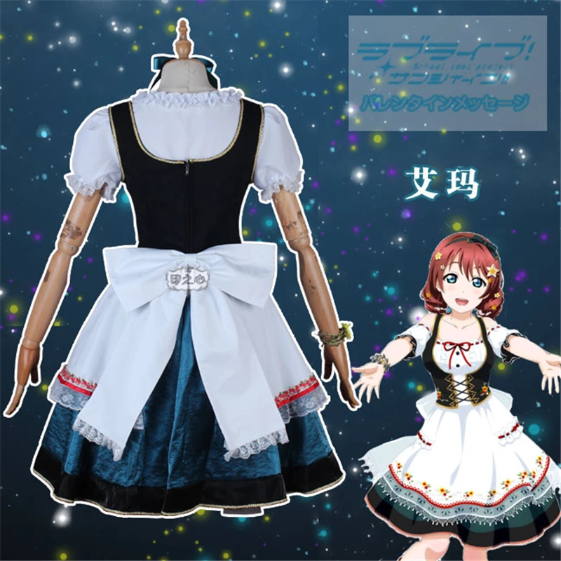 Аниме Love Live School Idol фестиваль платье для косплея Эммы Верде вечернее H| |