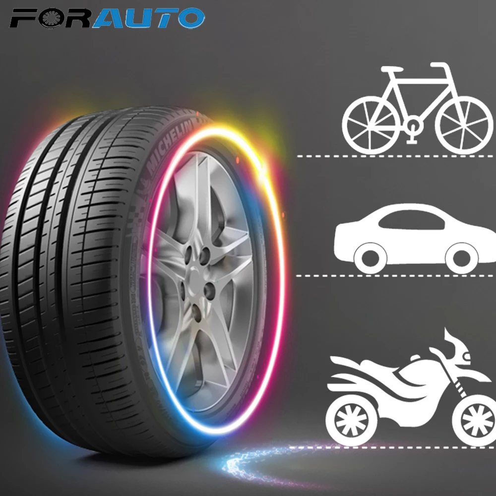 FORAUTO 2pcs Neon Lamp Car Tire Valve Cap Decorative Lantern Light stick type Mountain Bike Light Wheel Spokes Lamp LED Light FORAUTO 2pcs Neon Lamp Car Tire Valve Cap Decorative Lantern Light stick type Mountain Bike Light Wheel Spokes Lamp LED Light