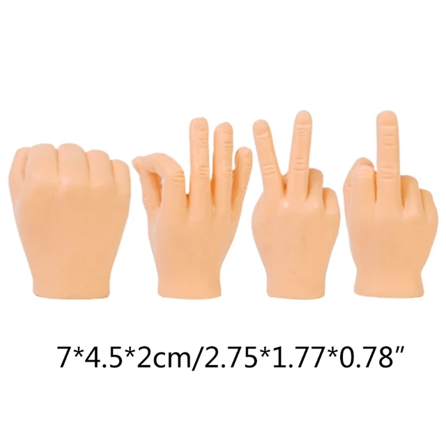 6 Type Adult Kid Novelty Toys Funny Finger Fidget Small Luminous Hand Palm Tease Cat Pet Gags Joke Party Halloween Cosplay Props 6
