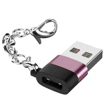 Convertisseur USB Portable de Type C à f, adaptateur de Transmission de données en métal, USB mâle à femelle pratique pour tablette PC