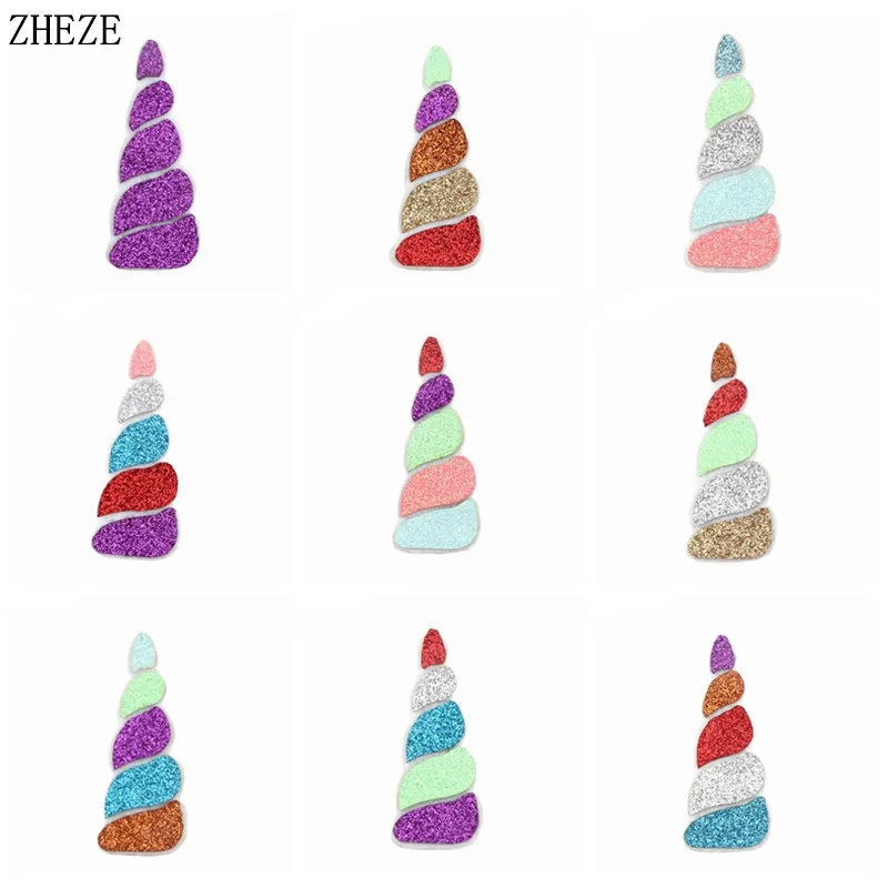 

4 шт./лот 3 ''Блестящий Хорн для девочек День Рождения Аксессуары для волос Детские праздничные украшения головной убор «сделай сам» повязка ...