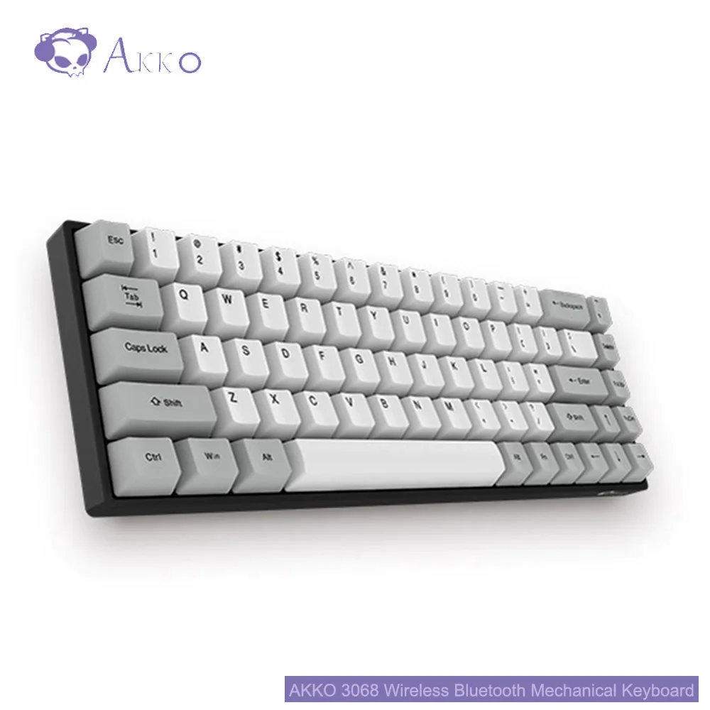 

AKKO 3068 Mechanical Keyboard 68 Keys Wireless Bluetooth 3.0 Type-C Wired Cherry Switch Retro 85% PBT Caps for Home Office