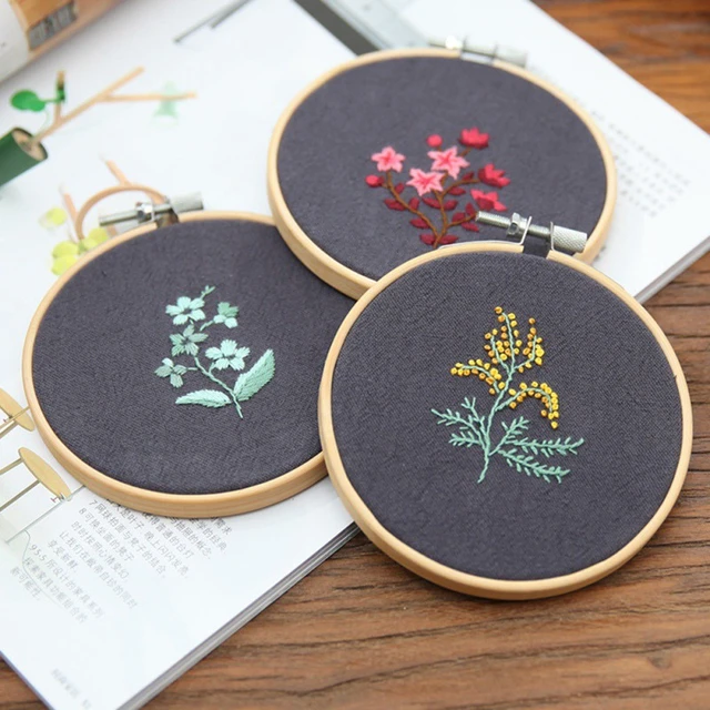 Flower Embroidery Kit for Beginners Adults Cross Stitch Kits for Beginners  Hand Embroidery With Plant Patterns and Instructions - AliExpress