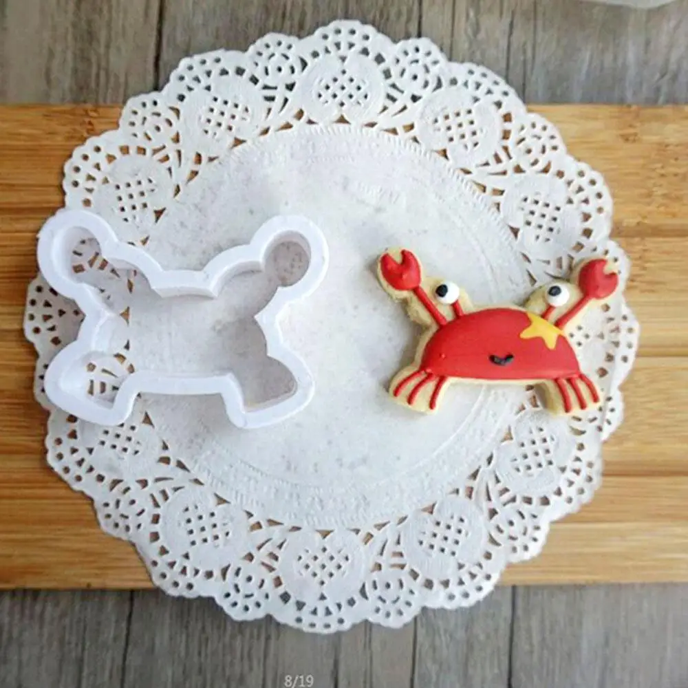 Eco-friendly торта морского дна животных 8 шт./компл. выпечка для вечеринок Fondant(сахарная) формы безвкусный печенья прессформы выпечки сахара Кухня