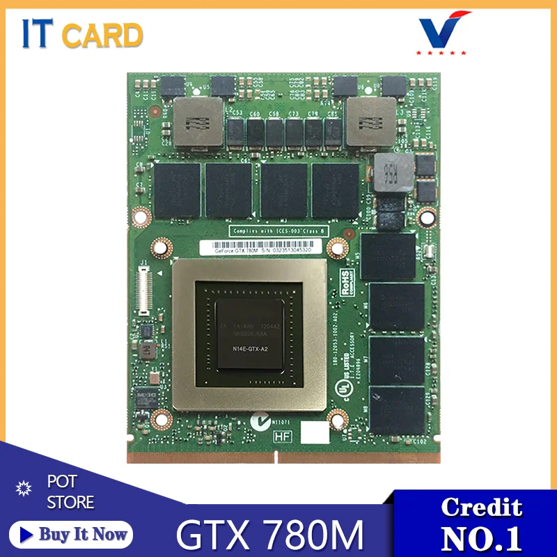 Original GTX780M For Dell M18X R2 R3 R4 M17X R4 R5