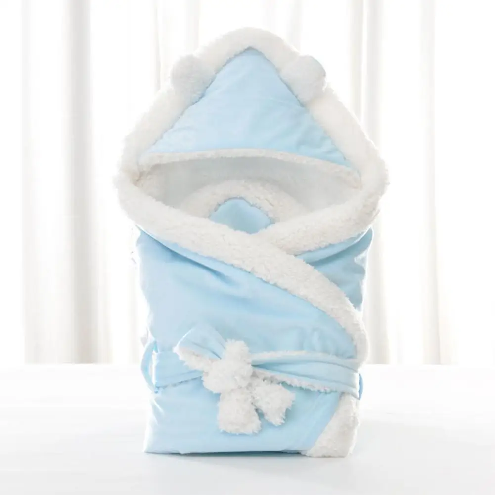 Kidlove зимнее одеяло пеленать обертывание спальный мешок для новорожденных мальчиков и девочек постельные принадлежности - Цвет: blue