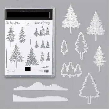 

IN THE PINES TREES Stamp Cutting Die Set for Craft Scrapbooking Embossing Stencil DIY Card Decor 2020 New