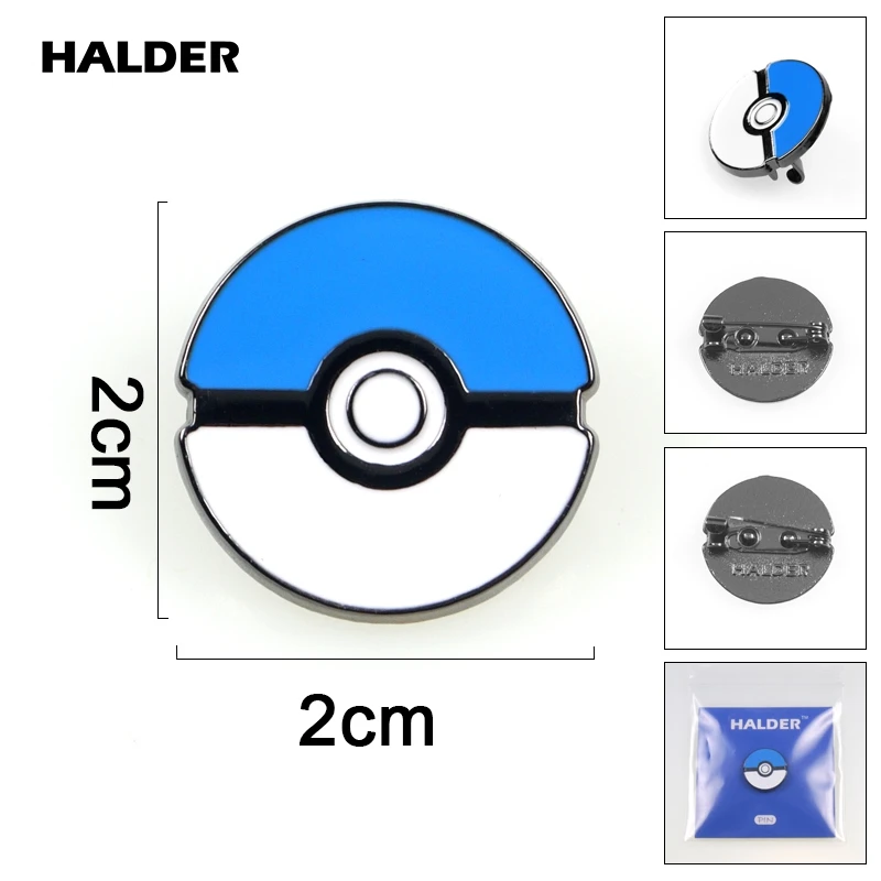 BR0016 аниме halder Pokemon Pocket Monsters модные ювелирные изделия бросок poke Броши с шариком ASH KETCHUM булавки Нагрудный значок аксессуар подарок