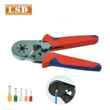 self adjustable crimping tool LSC8-6-6 0.25-6mm2 bootlace ferrule plier 24-10AWG tube terminal hexagonal crimper
