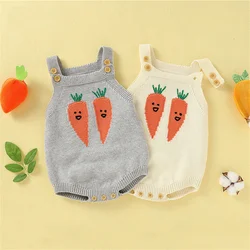 Barboteuse pour nouveau né, 100% coton, combinaison à manches courtes pour bébé, mignon, dessin animé, Rradish, vêtements pour bébé garçon et fille 