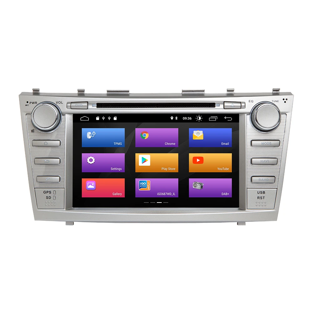 Top Josmile 8" autoradio 2 din Android 9.0 Car DVD Player For Toyota Camry 2007 2008 2009 2010 2011Auroin 2006  GPS Navigation OBD2 2