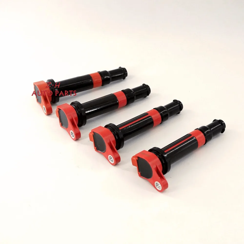OEM 4x красная катушка зажигания UF499 27301-26640 для 06-11 hyundai Accent Kia Rio Rio5 C1543 27301-26640 UF499